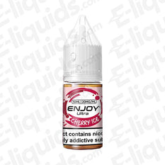 Cherry Ice Ultra Nic Salt E-liquid by ENJOY in 10ml bottle, 20mg nicotine strength for sweet cherry flavor and cool ice.