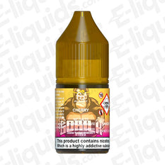 Cherry RandM Tornado 7000 Nic Salt E-liquid by Fumot, 10mg and 20mg nicotine strength, 50/50 PG/VG ratio.