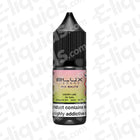 Cherry Lime Nic Salt E-liquid by Elux Legend, bottle design, 10mg and 20mg nicotine options, fresh flavor for MTL vaping.