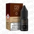 Cigarette Nic Salt E-liquid by Pod Salt in 10ml bottle with 20mg nicotine strength, featuring a tobacco flavor.