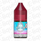 Cola Ice RandM Tornado 7000 Nic Salt E-liquid by Fumot in a 10ml bottle, featuring a fizzy cola flavor with a refreshing ice chill.