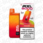 PIXL 8000 Cola Lime Prefilled Pod Vape Kit with 10ml capacity and nicotine warning label.
