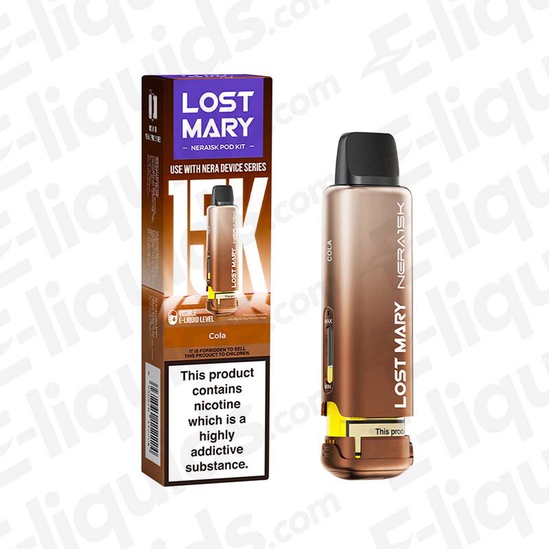 Lost Mary NERA 15K Cola Prefilled Pod | Fizzy Flavour Lost Mary NERA 15K Cola Prefilled Pod | Fizzy Flavour