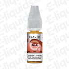 Cola Nic Salt E-liquid by ELFLIQ, 10ml bottle, refreshing cola flavor, available in 10mg or 20mg nicotine strength.