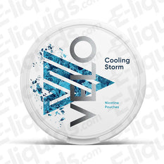 VELO Cool Storm nicotine pouches can with menthol flavor and cool design, providing a smoke-free nicotine experience.
