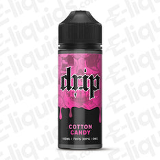 Cotton Candy Shortfill E-liquid by Drip in a 100ml bottle with sweet candy floss flavor.