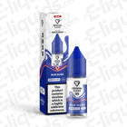 Crystal Clear Bar Blue Slush nic salt e-liquid in 20mg strength with vibrant blue packaging.