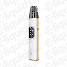 Voopoo Argus G3 Special Edition Diamond White Vape Pod Kit with TFT screen, 30W power, and Type-C charging.