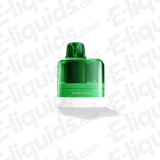 HULA Double Apple Prefilled Pods in green, offering a crisp apple flavor for MTL vaping with HULA Legal Big Puff Vape Kit.