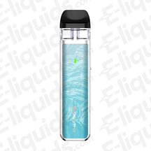 Dovpo Ayce Mini Pod Kit in a sleek turquoise design, compact and portable vaping device for satisfying cloud production.