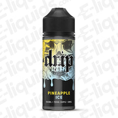 Pineapple Ice Shortfill E-liquid by Drip in a 100ml bottle, featuring tropical pineapple flavor with an icy finish.