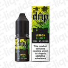 Lemon Lime Nic Salt E-liquid by Drip in 10ml bottle, featuring 20mg nicotine strength and vibrant packaging.