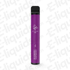 Blueberry Raspberry 600 Disposable Vape Device by Elf Bar in purple with 2% nicotine, compact and flavorful.