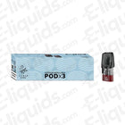 Elf Bar P1 Mate 500 Empty Vape Pods 3 Pack with 1.6ml Capacity and Built-in Coil for 50/50 E-Liquid