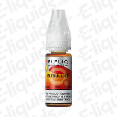 Elfbull Nic Salt E-liquid by ELFLIQ 10ml bottle with smooth cream and tobacco flavor, available in 10mg and 20mg nicotine strengths.