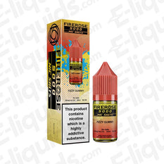 Fizzy Gummy Firerose 5000 Nic Salt E-liquid by Elux in a colorful bottle and packaging showcasing sweet gummy bear flavor.