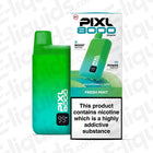 PIXL 8000 prefilled pod vape kit in fresh mint flavor with box display, featuring 8000 puffs and 20mg nicotine strength, TPD compliant.