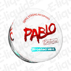 Pablo Exclusive Frosted Mint nicotine pouch with 50mg strength and refreshing menthol flavor.