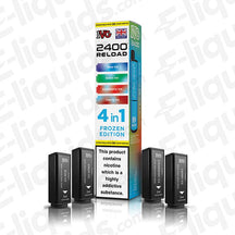 IVG 2400 4-in-1 Frozen Edition Prefilled Pod, 2400 Puffs, 4x Mesh Coil, 20mg, 2ml E-liquid, Box of 4