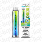 Hyola Pro Max 8000 Prefilled Pod Kit with Fruit Burst flavor, 8000 puffs, 20mg strength, and 1800mAh battery; TPD compliant.