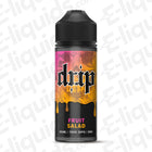 Fruit Salad Shortfill E-liquid by Drip in 100ml bottle, featuring colorful label and 0mg nicotine level.