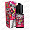 Fruity Fusion Seriously Soda Nic Salt E-liquid by Doozy Vape Co, featuring Mandarin, Passion Fruit, Lychee, and Apple in 10ml bottle.
