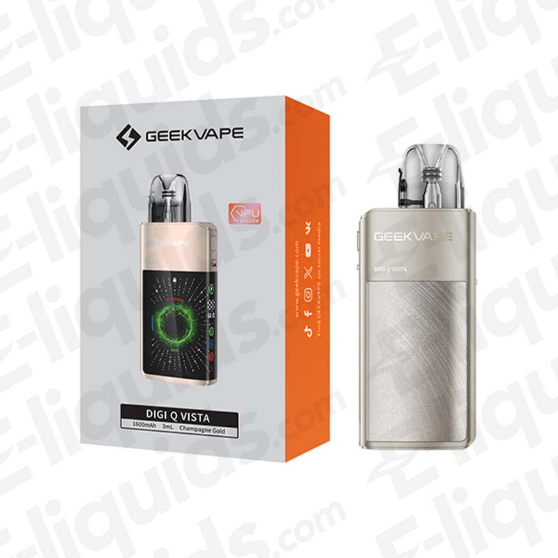 Champagne Gold GeekVape Digi Q Vista Vape Pod Kit | E-liquids.com Champagne Gold GeekVape Digi Q Vista Vape Pod Kit | E-liquids.com