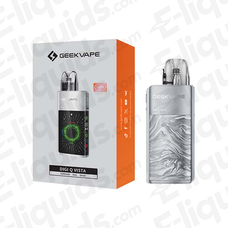 Silver GeekVape Digi Q Vista Vape Pod Kit | E-liquids.com