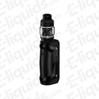 Geekvape S100 Aegis Solo 2 Vape Kit with black soft-touch leather design for intermediate to advanced vapers.