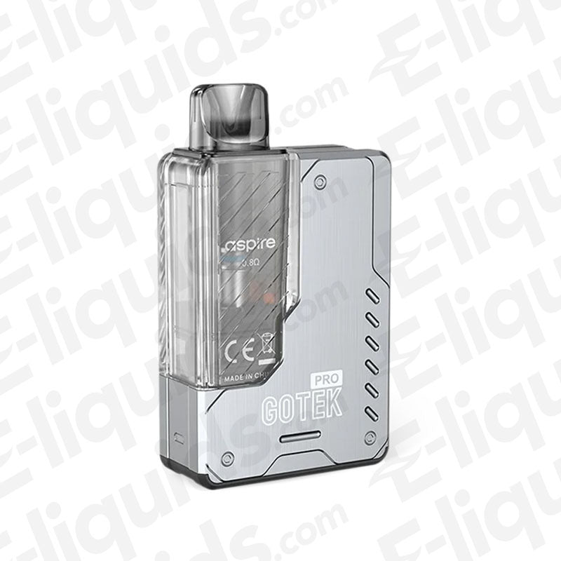 Aspire Gotek Pro Stainless Steel Pod Kit | Premium Finish Aspire Gotek Pro Stainless Steel Pod Kit | Premium Finish