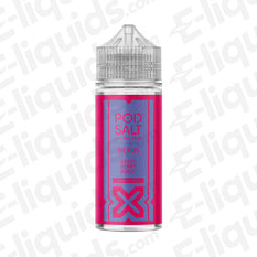 Pod Salt Nexus Grape Berry Burst Shortfill E-liquid 100ml bottle with vibrant packaging design.