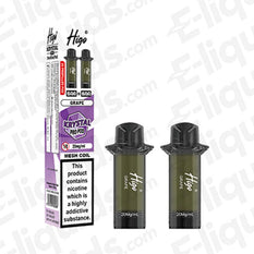 Higo Krystal Pro 20mg Prefilled Pods Grape