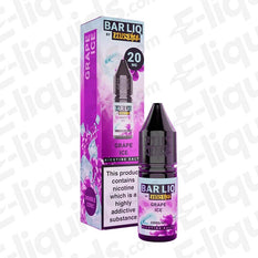Grape Ice Bar Liq Nic Salt E-liquid by Zeus Juice in 20mg, featuring grape flavor and icy refreshment.