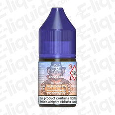 Grape Ice RandM Nic Salt E-liquid by Fumot in a 20mg bottle for MTL vaping, featuring a 50/50 PG/VG ratio.