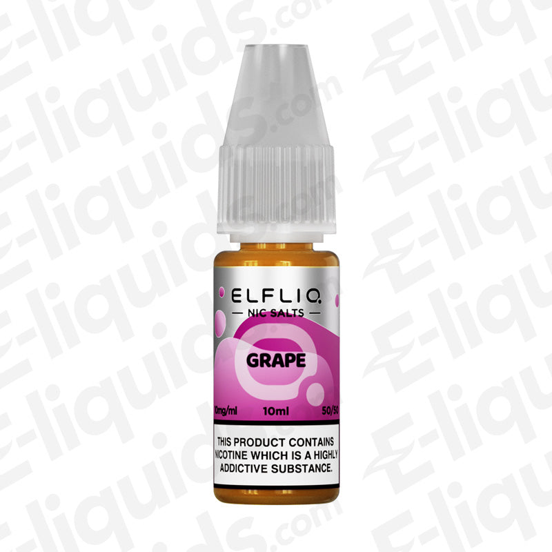 ELFLIQ Grape Nic Salt | 10ml Elf Bar E-Liquid ELFLIQ Grape Nic Salt | 10ml Elf Bar E-Liquid