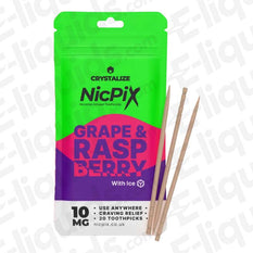 NicPix Grape & Raspberry Nicotine Infused Toothpick pack with 20 toothpicks