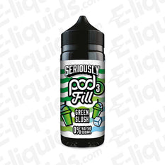 Green Slush Seriously Pod Fill 3 Shortfill E-liquid by Doozy Vape Co