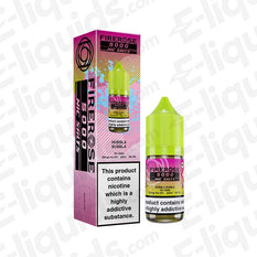 Hubbla Bubbla Firerose 5000 Nic Salt E-liquid by Elux in a vibrant green bottle with box, featuring bubblegum flavor.