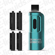 REVOL 2600 4-in-1 Pod Kit with interchangeable flavour pods for versatile vaping experience.