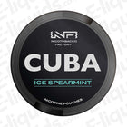 CUBA Ice Spearmint nicotine pouches, tobacco-free, refreshing spearmint flavor, 25mg and 66mg nicotine options.