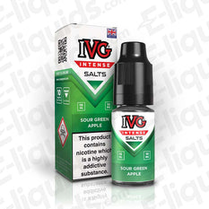 ivg intense nic salts sour green apple 10mg