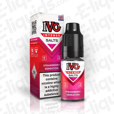ivg intense nic salts strawberry sensation 10mg