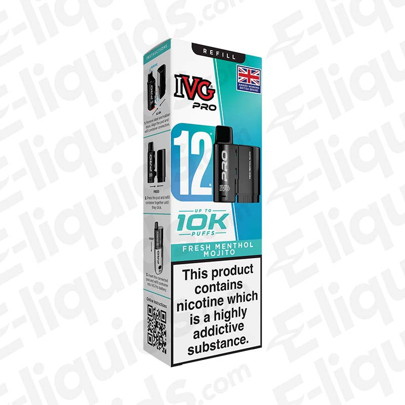 IVG Pro 12 20mg Fresh Menthol Mojito Prefilled Pod