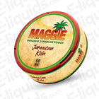 Maggie Jamaican Kola nicotine pouches, 60mg, featuring vibrant packaging and tropical design.