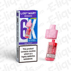 Lost Mary BM6000 Prefilled Pod in Juicy Peach flavor, 6000 puffs, pink design, safe and compliant vaping product.