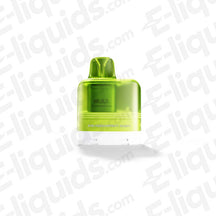 HULA Kiwi Passionfruit Guava Prefilled Pod showcasing bright green design, ideal for MTL vaping with 2ml e-liquid.