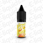 20ml bottle of Lemon Apricot Nic Salt E-liquid by Repeeled with citrus and fruit label design on E-liquids.com background
