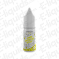 Lemon Cheesecake Deluxe Nic Salt E-liquid by Future Juice 20mg bottle with bright lemon and cheesecake design.