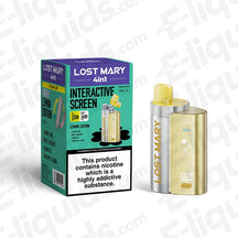 Lost Mary 4-in-1 Pod Kit with interactive screen and lemon flavor, offering 3200 puffs for MTL vaping.