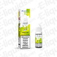 Lemon Lime Nic Salt E-liquid by Hayati Pro Max in a 10ml bottle with vibrant packaging, showcasing nicotine warning.